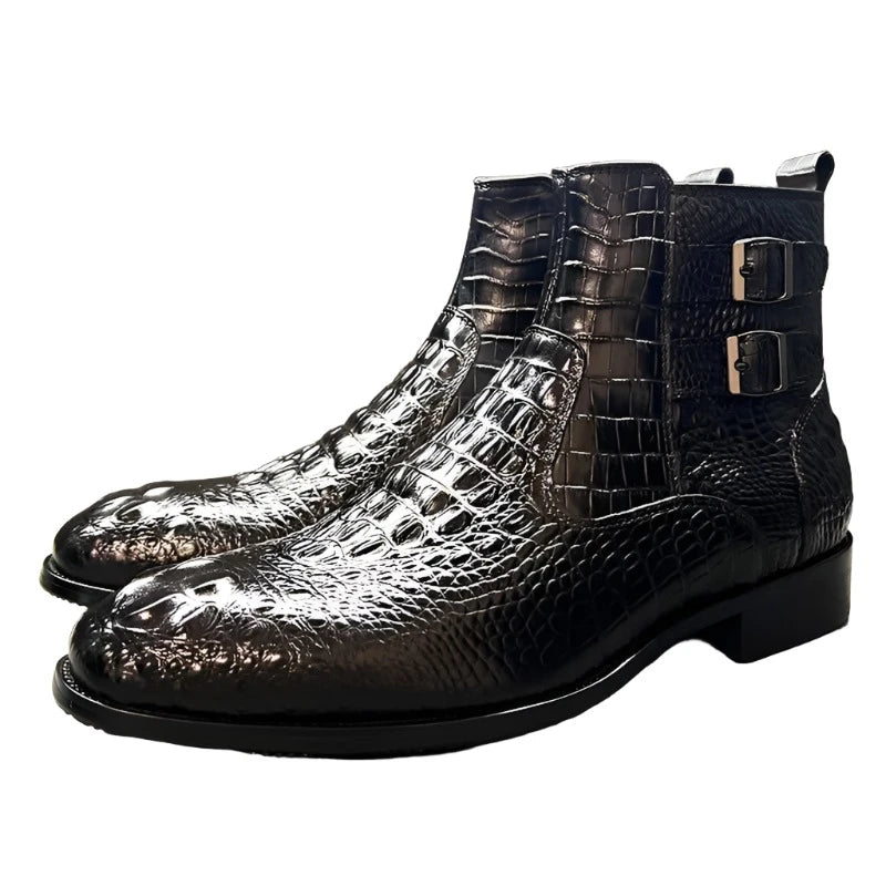 DAC Men's  Genuine Leather Luxury  Ankle Boots