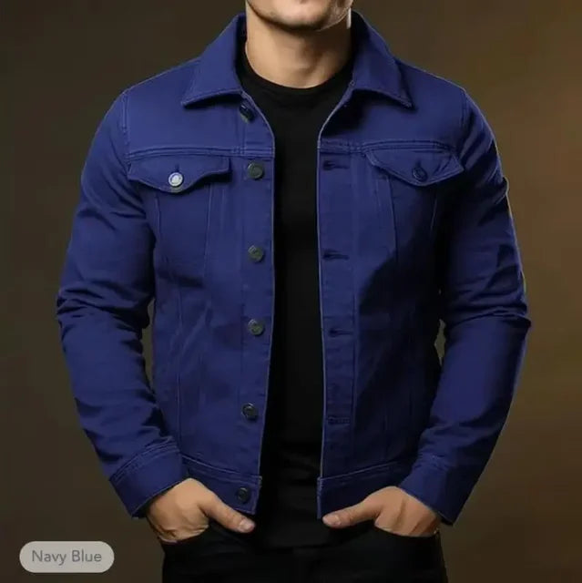 Men's Casual Loose Fit Denim Jacket