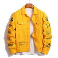 Men's Designer Denim Jacket W/ Patch Details