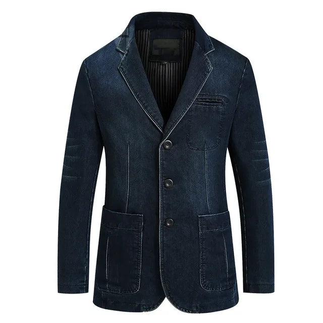 Men's Casual Denim Suit Jacket