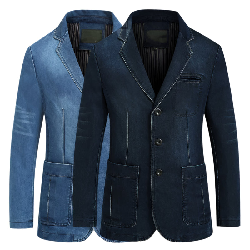 Men's Casual Denim Suit Jacket