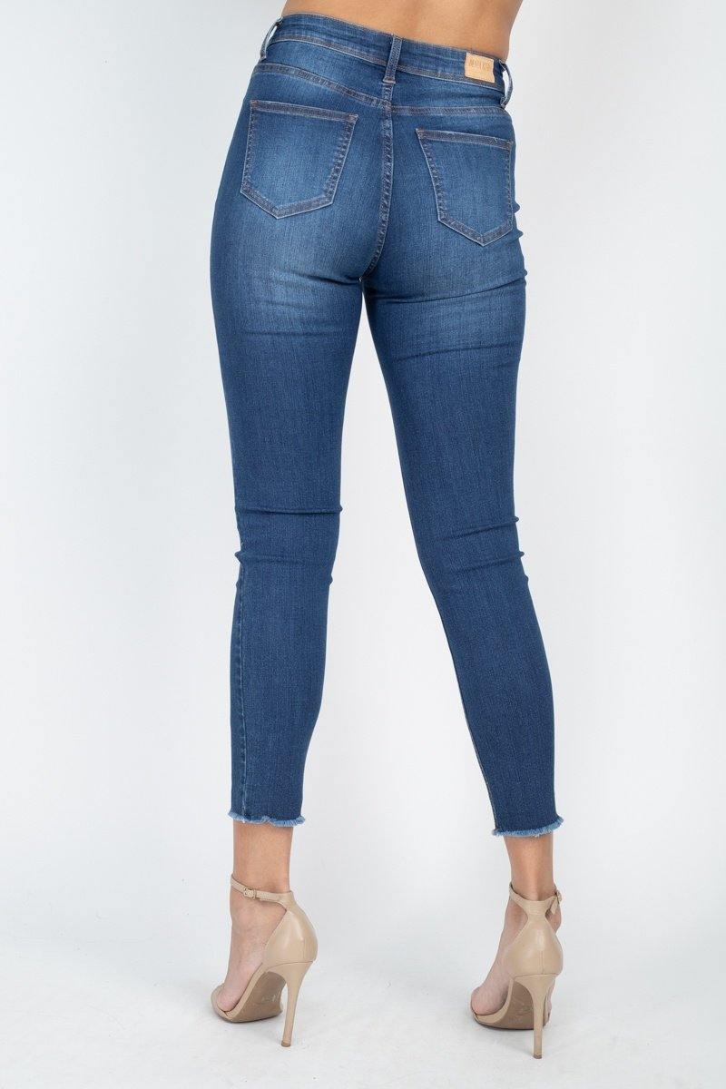 5 Pocket Capri Denim Jeans - AM APPAREL