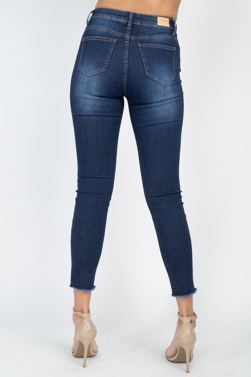 5 Pocket Capri Denim Jeans - AM APPAREL