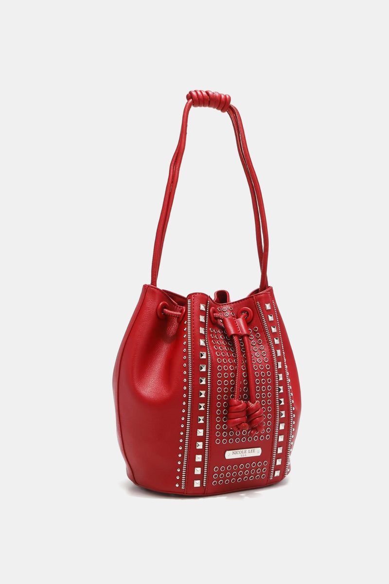 Nicole Lee USA Amy Studded Bucket Bag