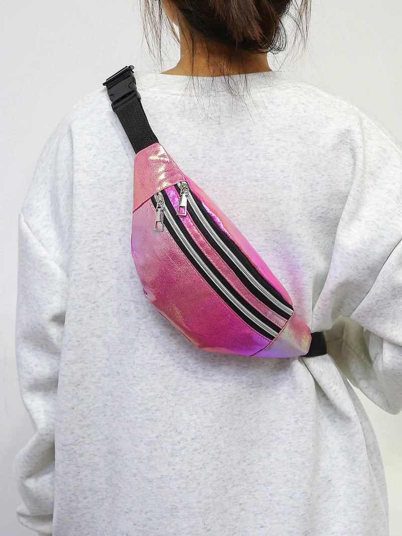 Gradient Polyester Sling Bag