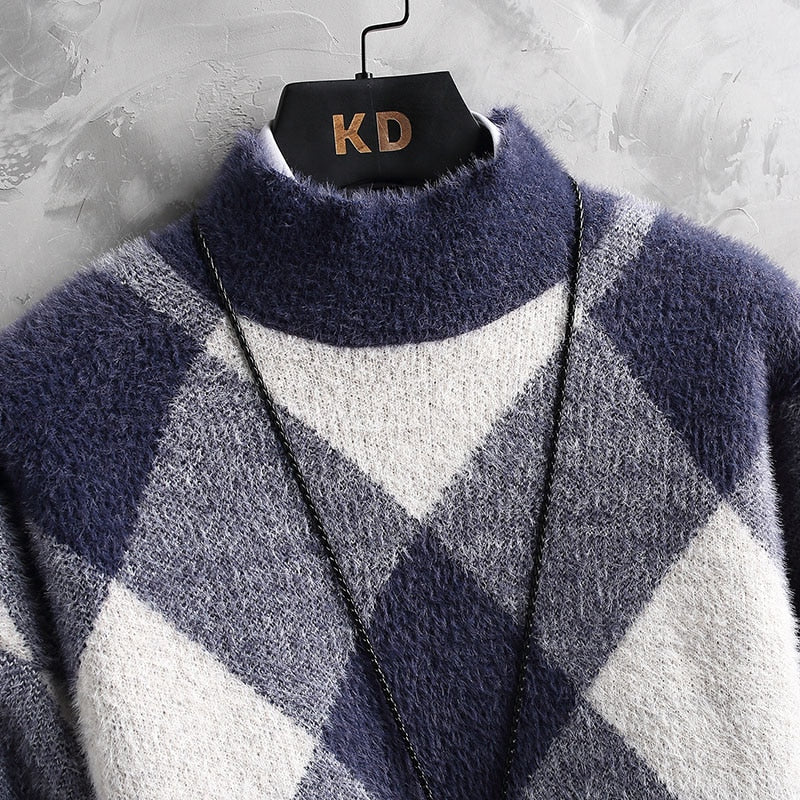 Men's Square Cashmere Sweater