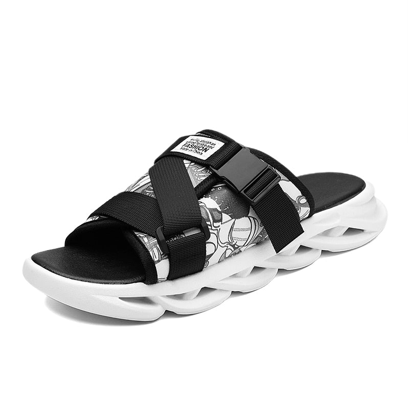 Men's Casual Flat Indoor/Outdoor Slipper Sandals