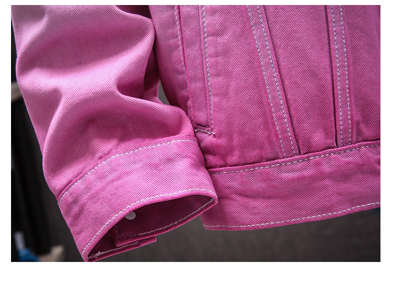 Men's Trendy Gradient Color Denim Jacket