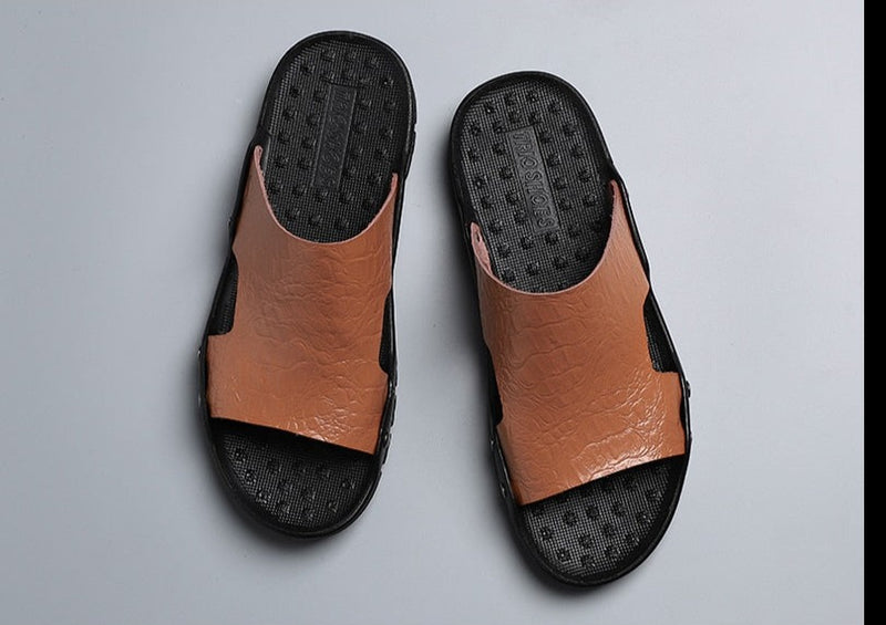 Men's Summer Casual Faux Leather Sandals