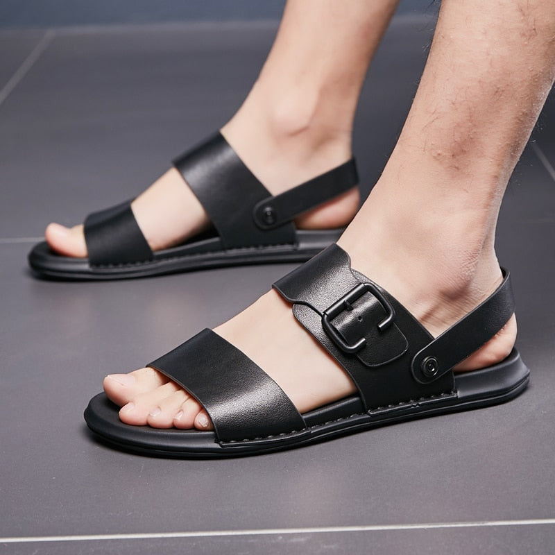 Men's Genuine Leather Comfortable Classic Sandals