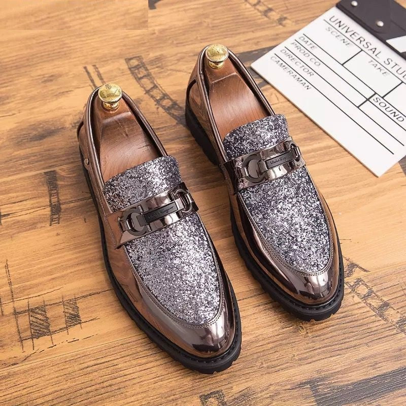 Men's Faux Leather Slip On Moccasins Loafers