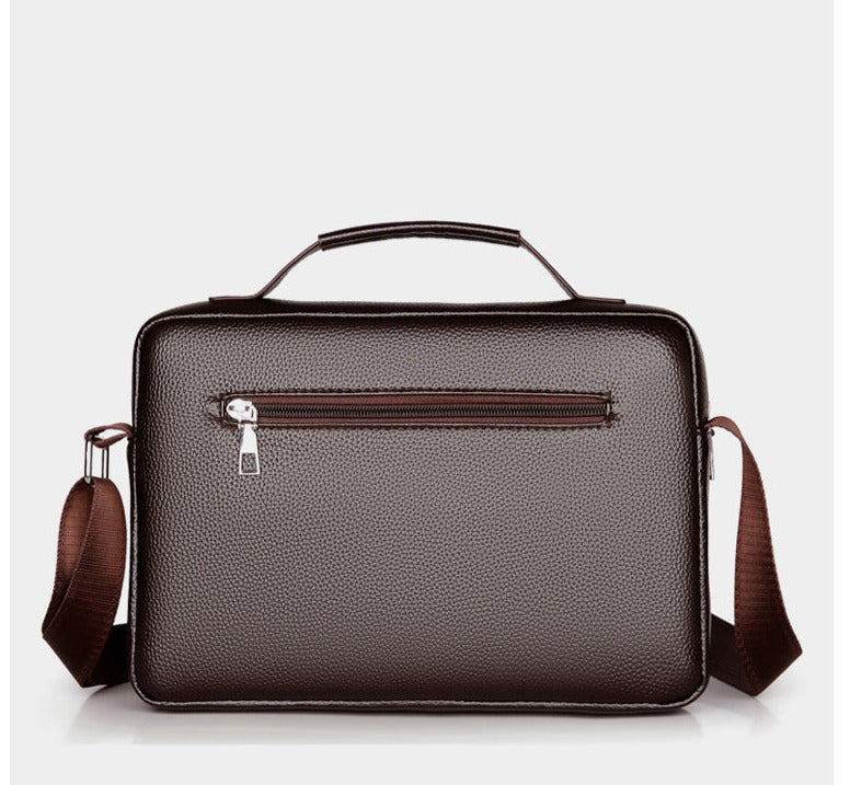 WEIXIER Men's Shoulder/Hand PU Leather Briefcase Bag