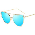 Cat Eye Vintage Reflective Sunglasses For Women - AM APPAREL