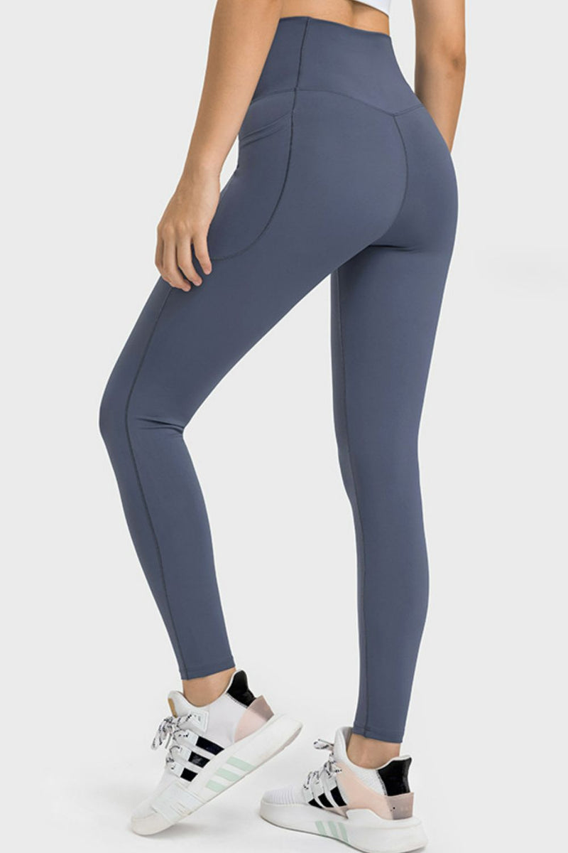 V-Waist Yoga Leggings with Pockets