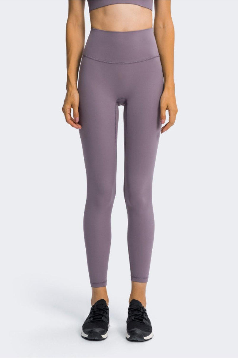 High Rise Ankle Length Yoga Leggings - AM APPAREL