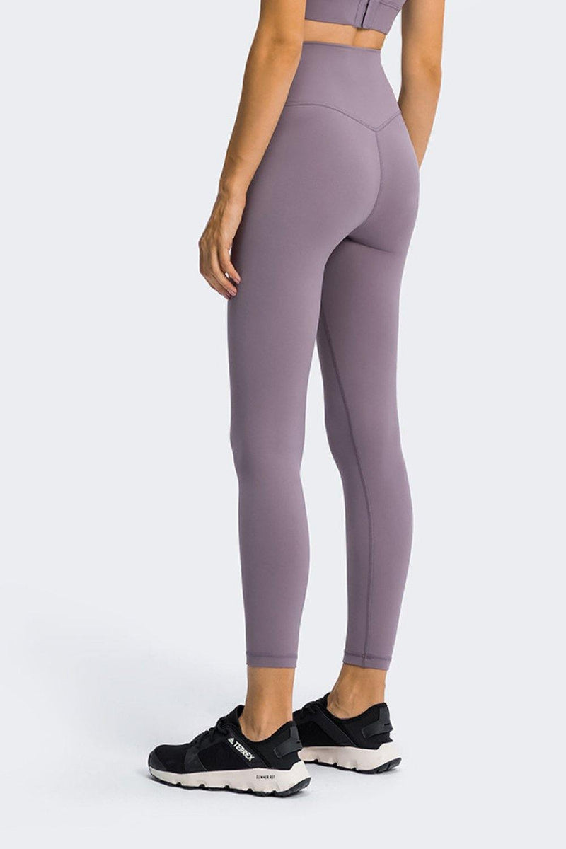 High Rise Ankle Length Yoga Leggings - AM APPAREL