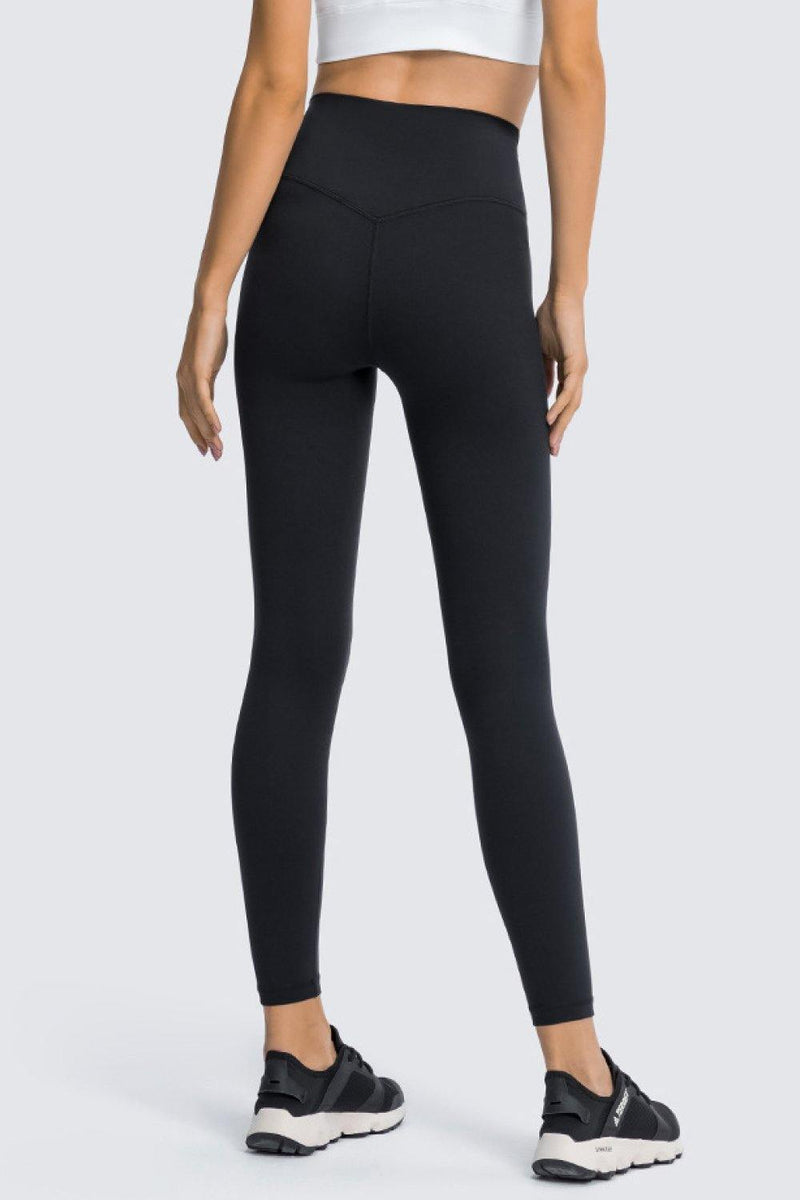 High Rise Ankle Length Yoga Leggings - AM APPAREL