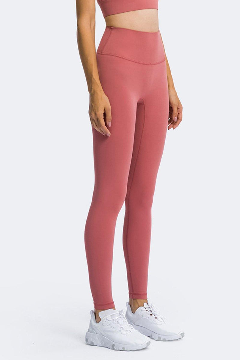 High Rise Ankle Length Yoga Leggings - AM APPAREL