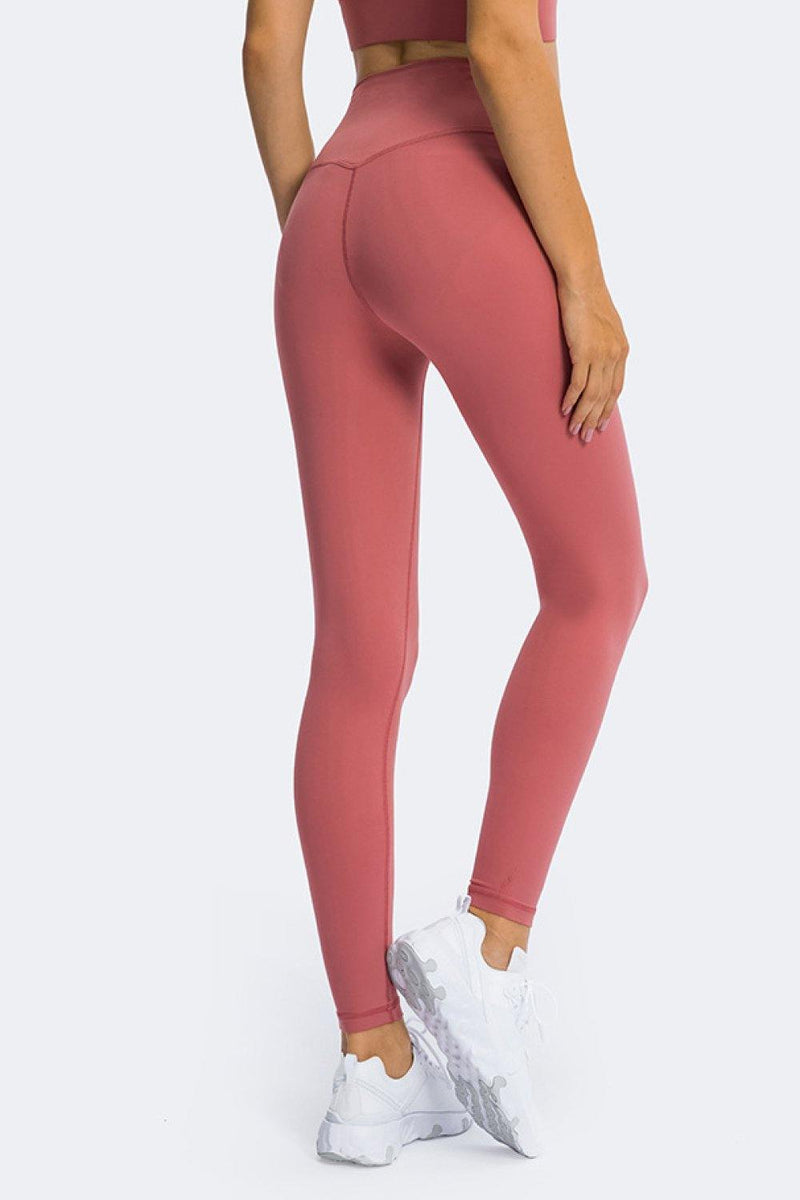 High Rise Ankle Length Yoga Leggings - AM APPAREL