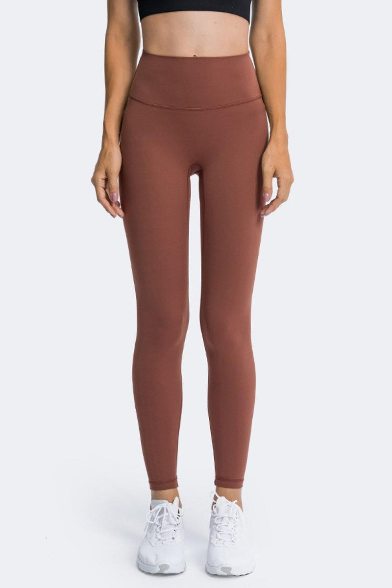 High Rise Ankle Length Yoga Leggings - AM APPAREL