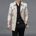 Men's Formal Trench Coats W/ Buttons - AM APPAREL