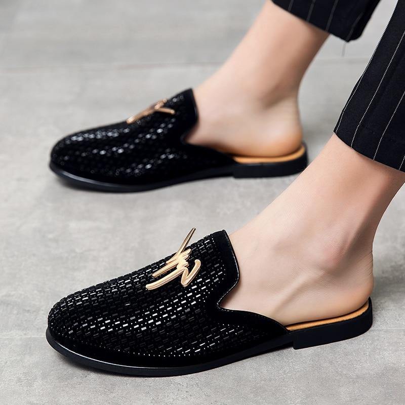 Men's Mules Backless Loafers - AM APPAREL