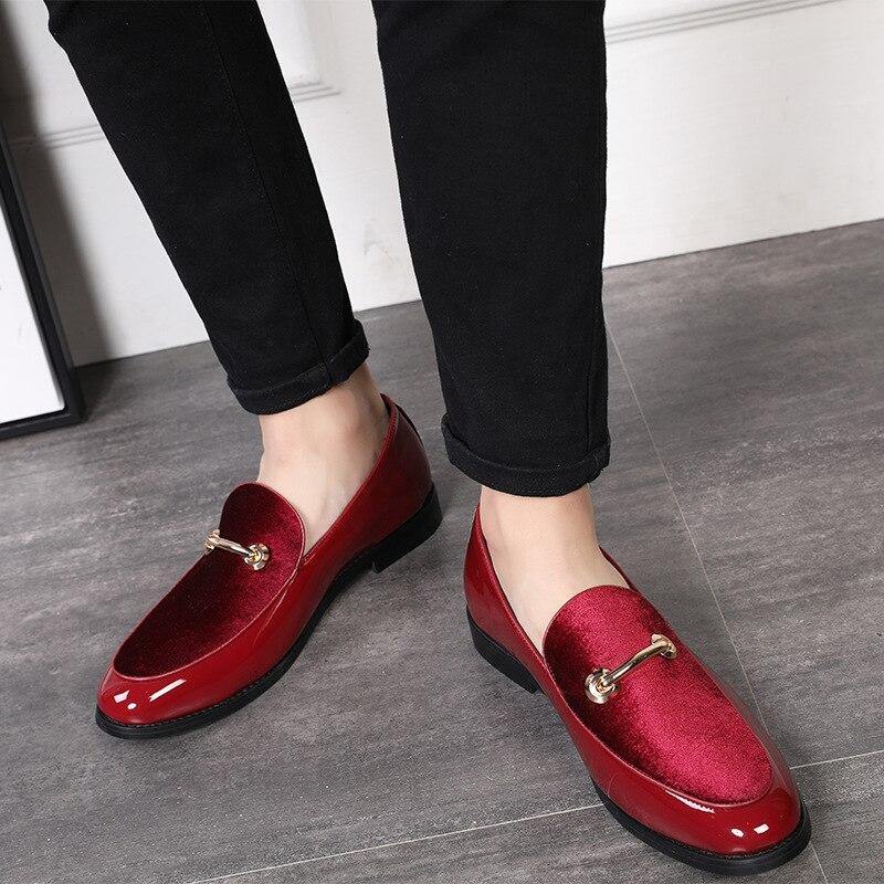 Men's Shadow Patent Leather Luxury Oxfords - AM APPAREL