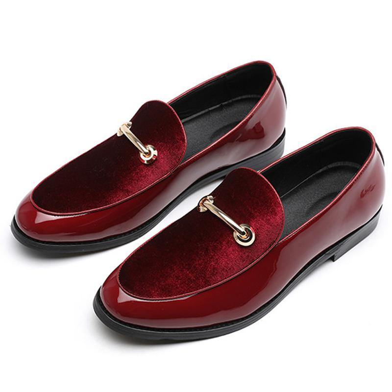Men's Shadow Patent Leather Luxury Oxfords - AM APPAREL