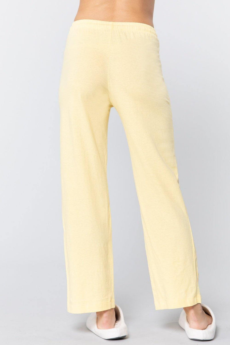 Solid Cotton Pajama Pants - AM APPAREL