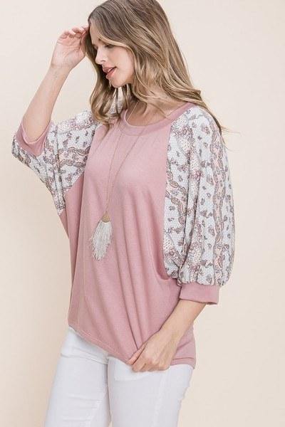 Solid French Terry Fashion Top - AM APPAREL