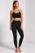 Star Print Sports Bra and Leggings Set - AM APPAREL