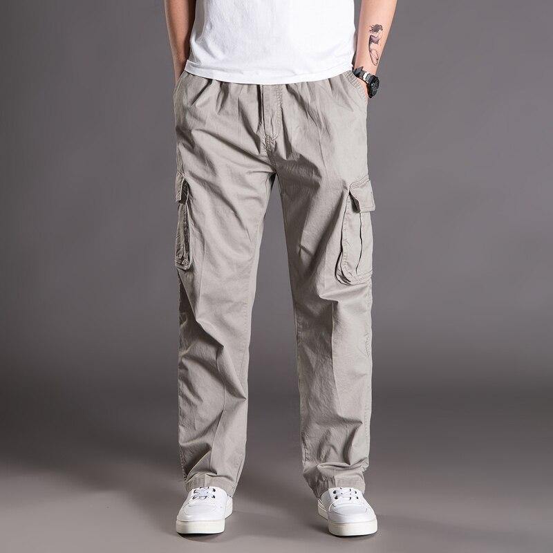 THOS Men's Casual Loose Cargo Pants - AM APPAREL